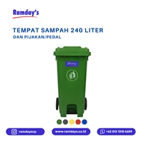 Tempah Sampah PIRRO 240 Liter + Pijakan/Pedal