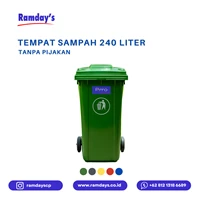 Tempah Sampah PIRRO 240 Liter Tanpa Pijakan/Pedal 